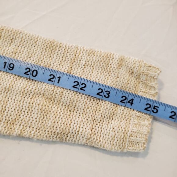 Its our time medium womens tan and cream knit sweater - Picture 6 of 9